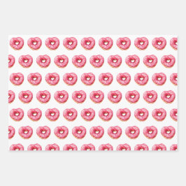 Donut Hearts of Liebe Geschenkpapier Set