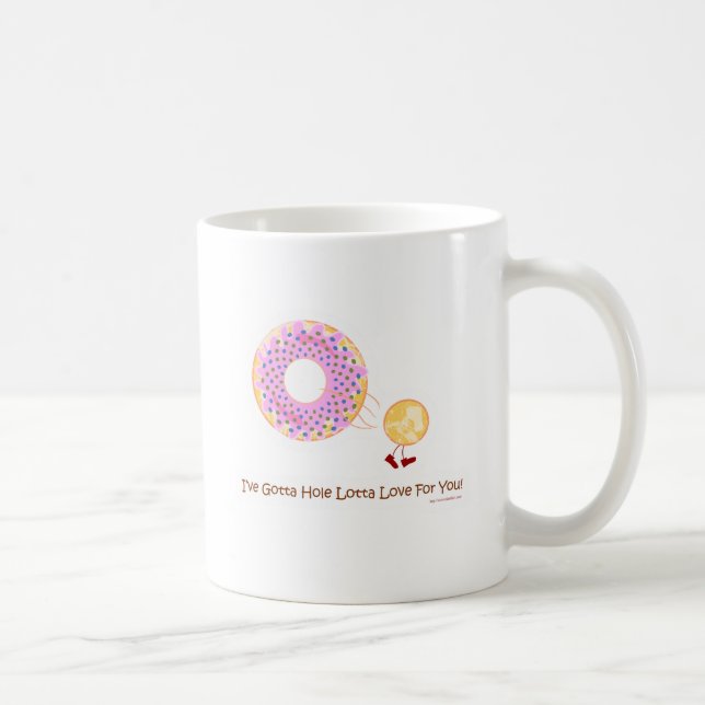 Donut Hole Liebe Kaffeetasse (Rechts)