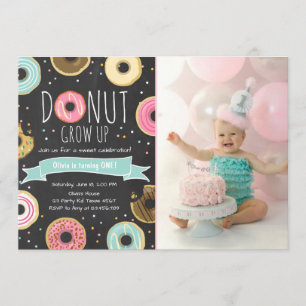 Donut Invitation Anniversaire Donut bey party