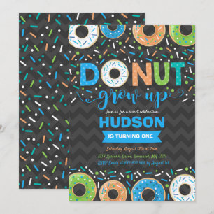 Donut Invitation Anniversaire Donut Grow Up Party