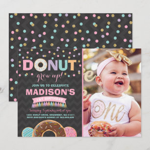 Donut Invitation Anniversaire Donut Grow Up Party