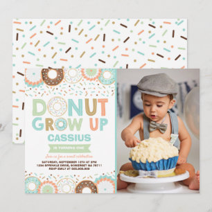 Donut Invitation Anniversaire Donut Grow Up Party