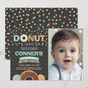 Donut Invitation Anniversaire Donut Grow Up Party