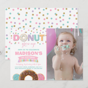 Donut Invitation Anniversaire Donut Grow Up Party