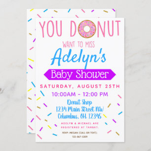 Donut, Invitation Baby shower de Doughnut