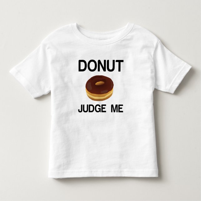 DONUT JUDGE ME KLEINKIND T-SHIRT (Vorderseite)