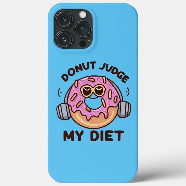 Donut Judge My Diet - Funny Spaß Case-Mate iPhone Hülle (Rückseite)