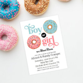 Donut Know Boy or Girl Genre Reveillez Invitation