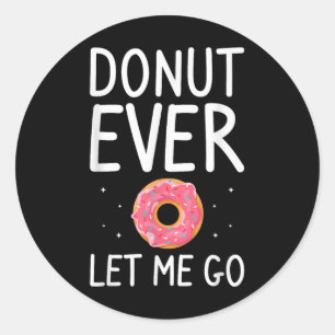 Donut Lass mir je eine Hochzeitsheiratsbrille und Runder Aufkleber