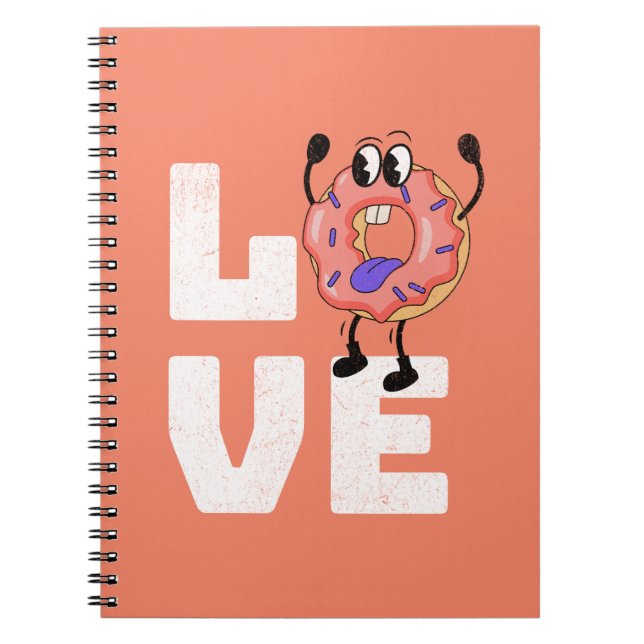 Donut Liebe Notizblock (Vorderseite)