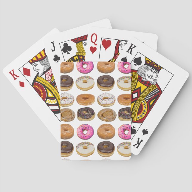 Donut Lover Doughnüsse Sorte Spielkarten (Rückseite)