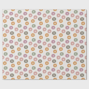 Donut Lover Muster - Pastellfarben, Sprinkles & St Geschenkpapier