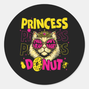 Donut Lustiger Buchliebhaber für Männer Frauen Runder Aufkleber