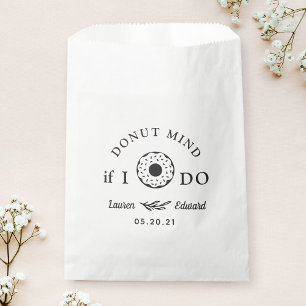 Donut Mind If I Do Hochzeit Brautparty Doughnut Geschenktütchen