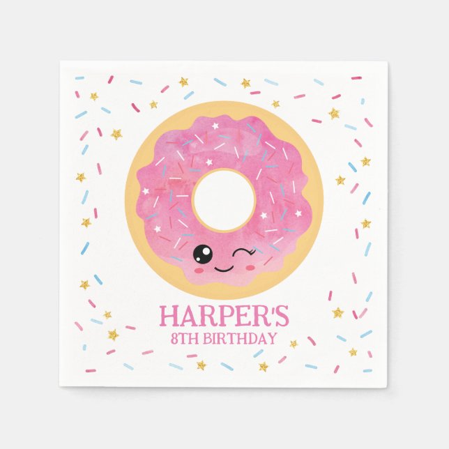 Donut Miss Out Serviette (Vorderseite)