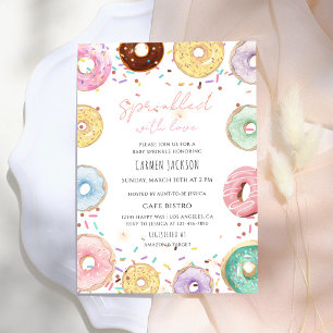 Donut mit Liebe bestreut - Babyparty Einladung