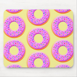 Donut mit Sprinklen Zeichnend Muster Mousepad