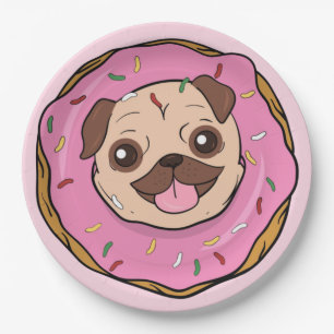 Donut Mops Pappteller