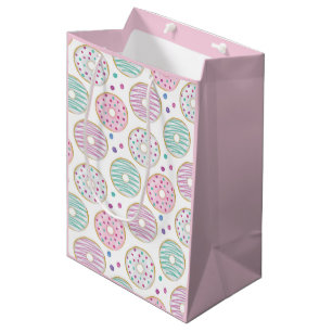 Donut-Muster Cute Farbige Mittlere Geschenktüte