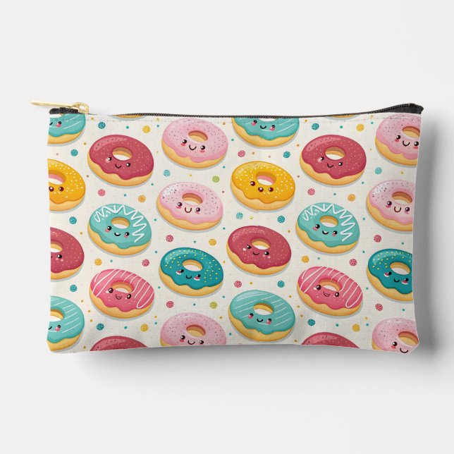 Donut-Muster Zubehörtasche (Vorderseite)