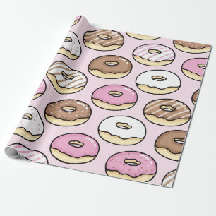 Donut nahtloses Muster Geschenkpapier