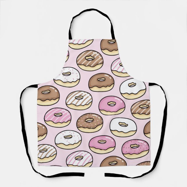 Donut nahtloses Muster Schürze (Vorderseite)