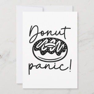 Donut Panic Dankeskarte
