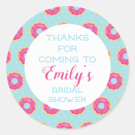 Donut Party Danke Stickers