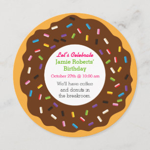 Donut Party Einladung