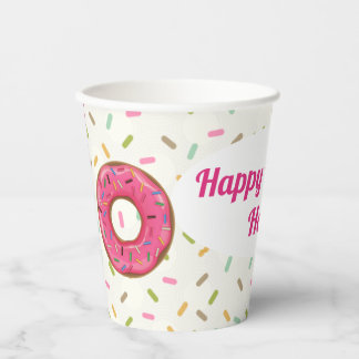 Donut Party Personalisiert Pappbecher