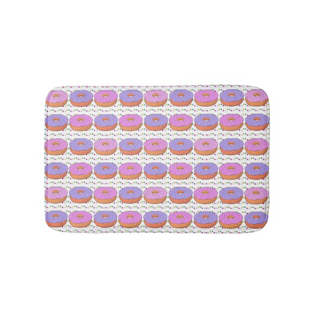 Donut Pattern Badematten (Vorderseite)
