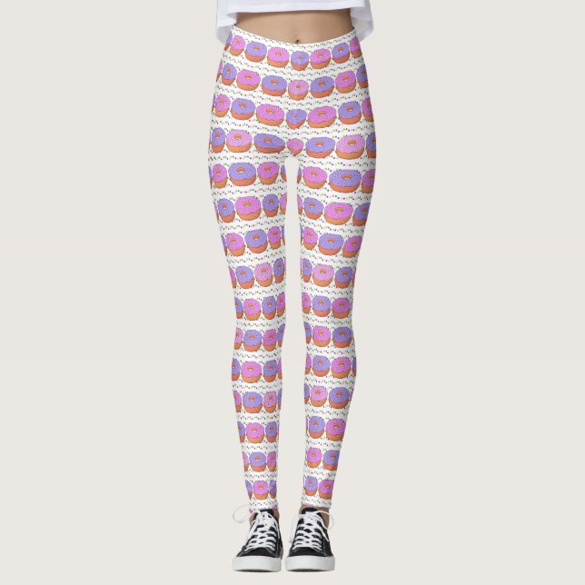 Donut Pattern Leggings (Vorderseite)
