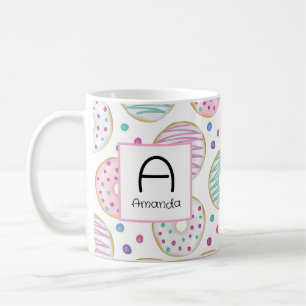 Donut Pattern Niedlich farbenfroh Kaffeetasse