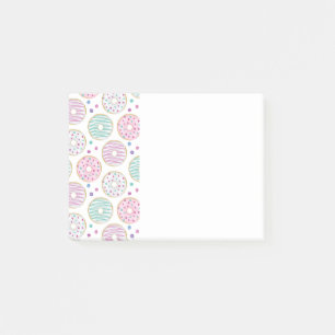 Donut Pattern Niedlich farbenfroh Post-it Klebezettel