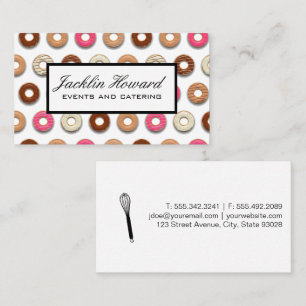 Donut Pattern   Whisky   Baker Visitenkarte