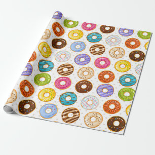 Donut Pattern Wrapping Paper Geschenkpapier