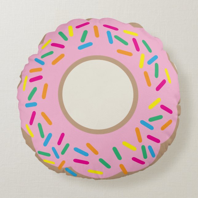 Donut Pillow Rundes Kissen (Vorderseite)