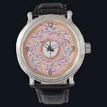 Donut Pink Zuckerguss Sprinkles Niedliches Essen | Armbanduhr<br><div class="desc">Nichts ist köstlicher als ein frisch gebackener Glattleder mit rosa Zuckerguss und Sprinklen. Dieses handgezeichnet,  grafische Dongkonusdesign feiert den süßen Geschmack des perfekten Frühstücksessens,  Dessertspeisen und - Heck - jeden Moment.</div>