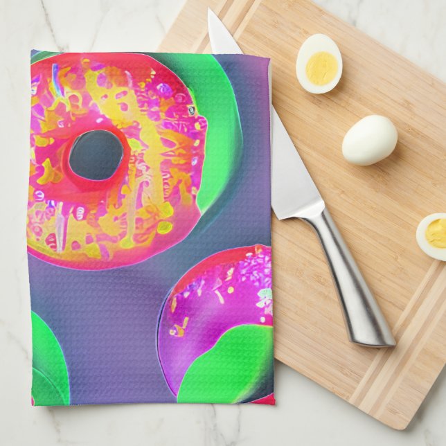 Donut Pop Geschirrtuch (Viertel Falte)