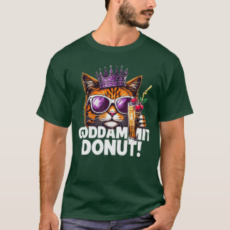 Donut Prinzessin Katze Memeee Kawaii Lustiger Cart T-Shirt