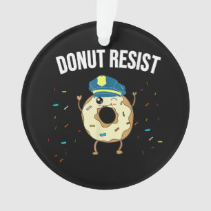 Donut Résistez À Mème Drôle Officier De Police Sou