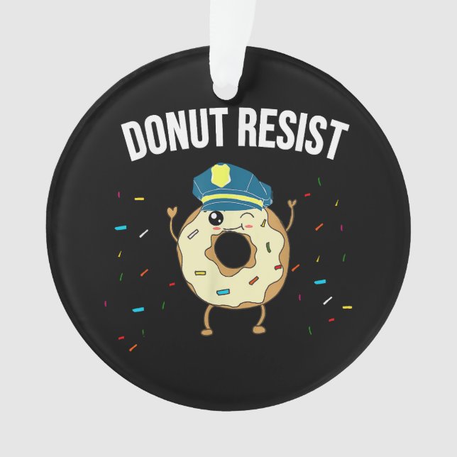 Donut Résistez À Mème Drôle Officier De Police Sou (devant)