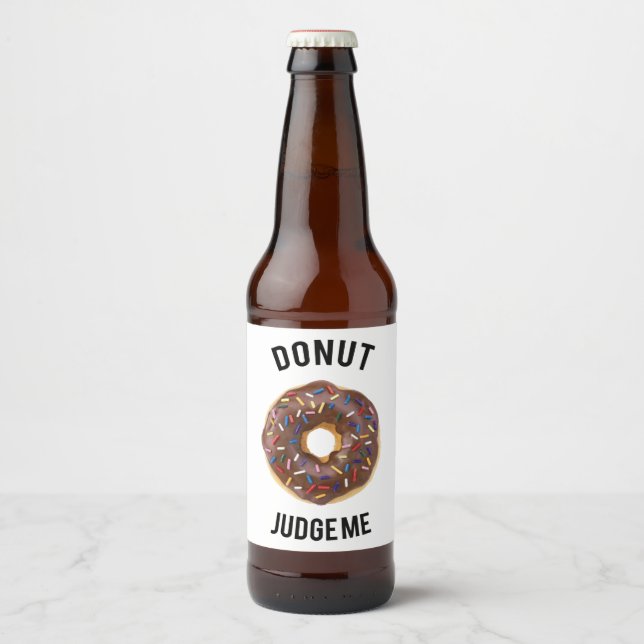 Donut Richter Bierflaschenetikett (Vorderseite)