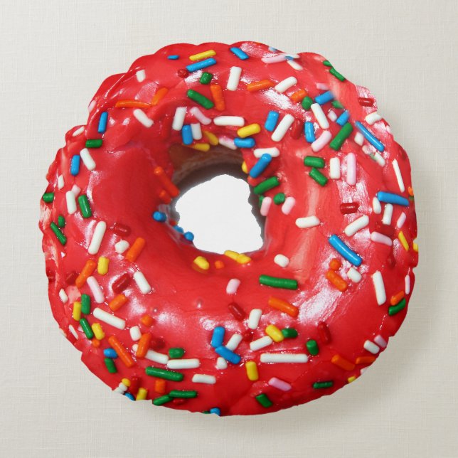 Donut Round Pillow Rundes Kissen (Vorderseite)