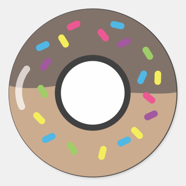 DONUT RUNDER AUFKLEBER (Vorderseite)