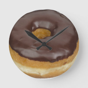 DONUT SCHOKOLADE WEIHNACHTEN RUNDE WANDUHR