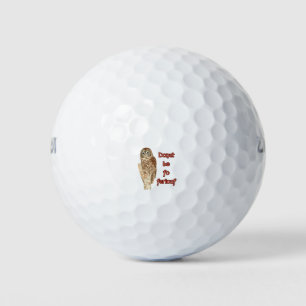 Donut sei für eine wilde Eule Golfball