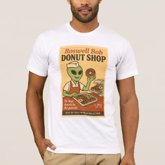 Donut Shop Roswell Außerirdischen Retro der 50er J T-Shirt