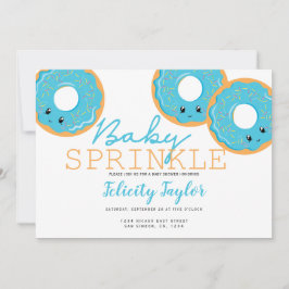 Donut Sprinkle Baby Dusche Blue Ankündigung