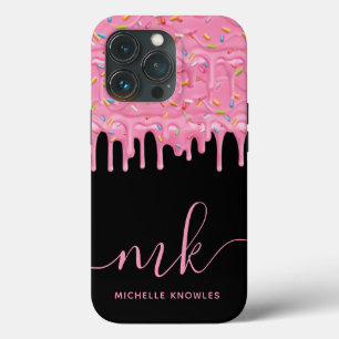 Donut-Sprinkle-Drip benutzerdefiniertes Monogramm  Case-Mate iPhone Hülle